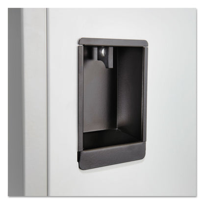 Safco 5523GR Double Tier Locker, Heavy Duty Powder Coat Finish, Lock Applicable Opening, Gray