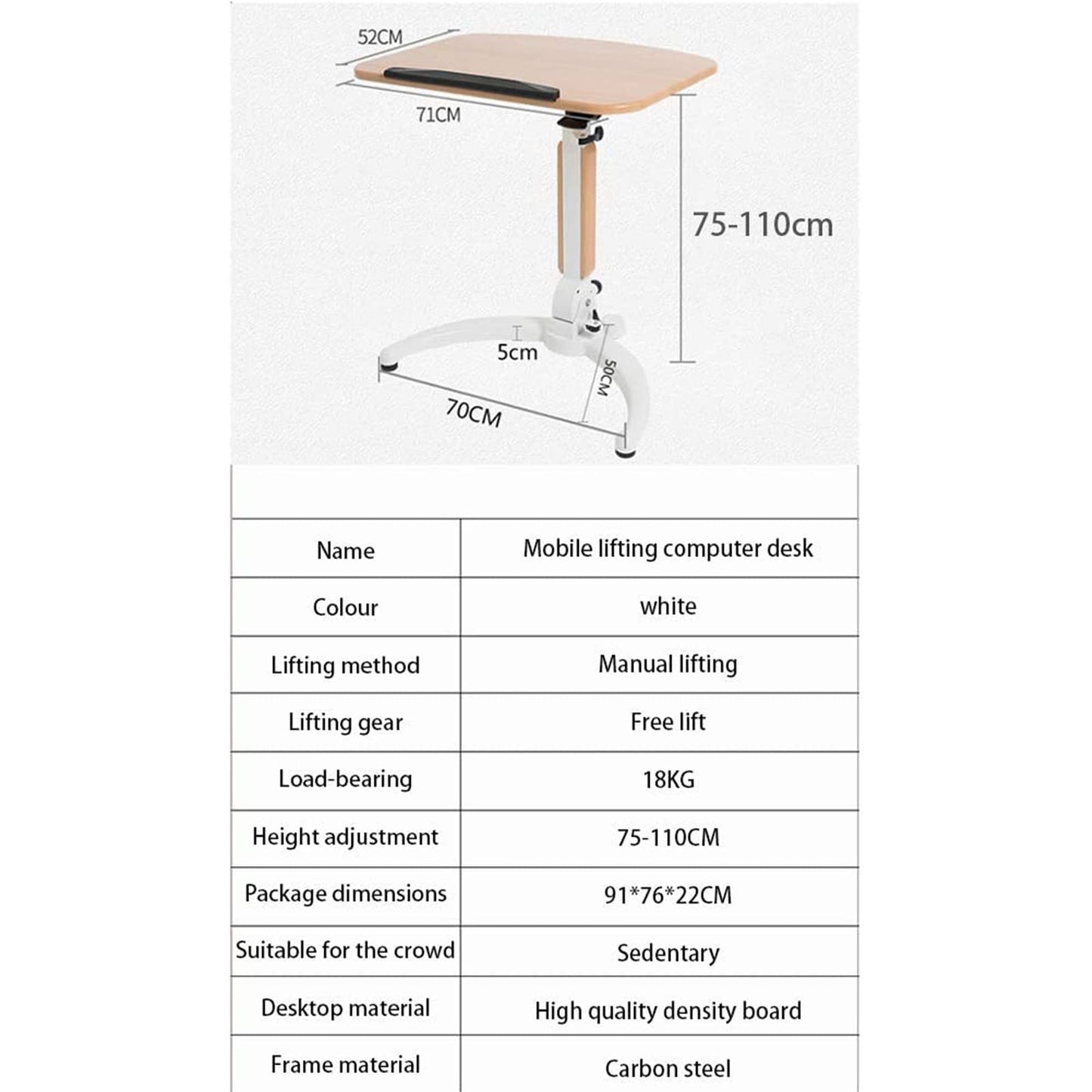Lectern Podium Stand, Acrylic Church Podium, Portable Podium Stand, Lecture Stage, Conference Table, Standing Desk, Stand Mobile Standing Lift Multifunctional Folding Desk, Free Speech Bedside Table,B