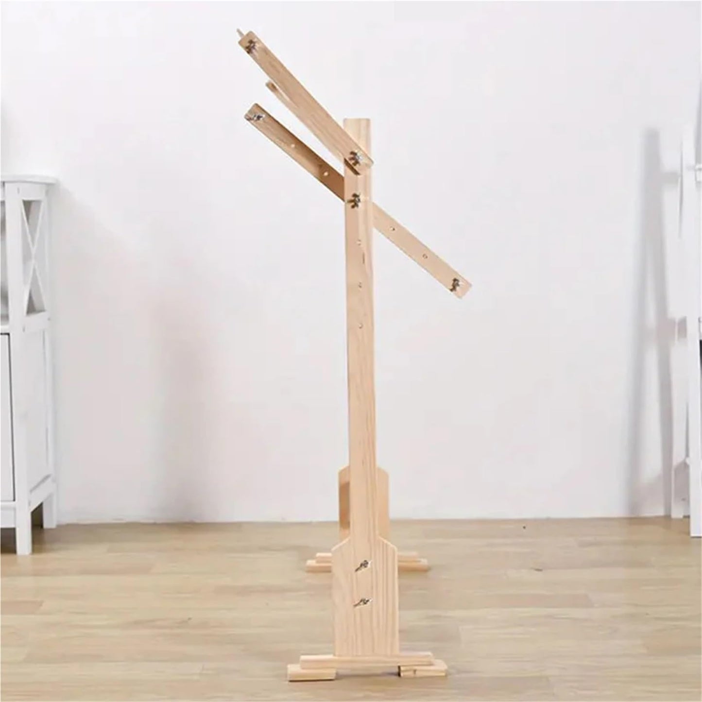 Cross Stitch Frame Wooden Cross Stitch Frame Height Adjustable Embroidery Rack Stand for Stitching Sewing Craft(US 6)