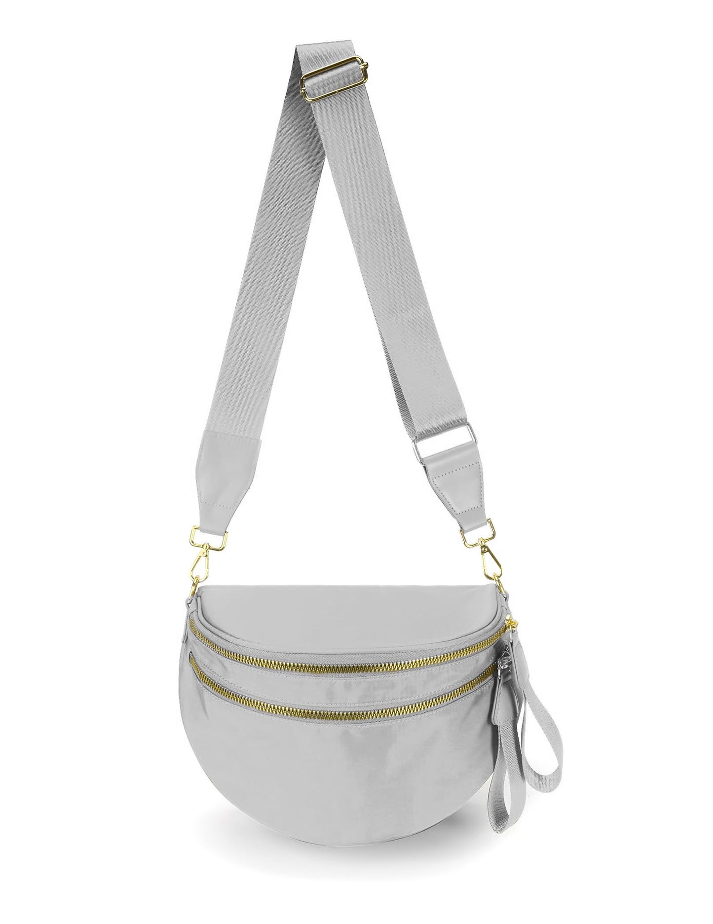 Spacious Nylon Crossbody Bag Bum Bag Handbags Wallets Purses Trendy Shoulder Bag for Women