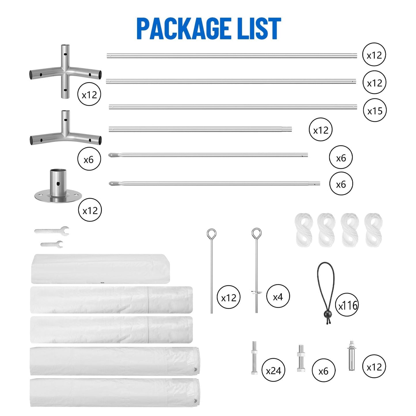 20x33 ft Heavy Duty Party Tent, Outdoor Wedding Canopy with Removable Sidewalls & Waterproof UV Roof, White Commercial Event Shelter for Backyard, Reception, Festival, Camping