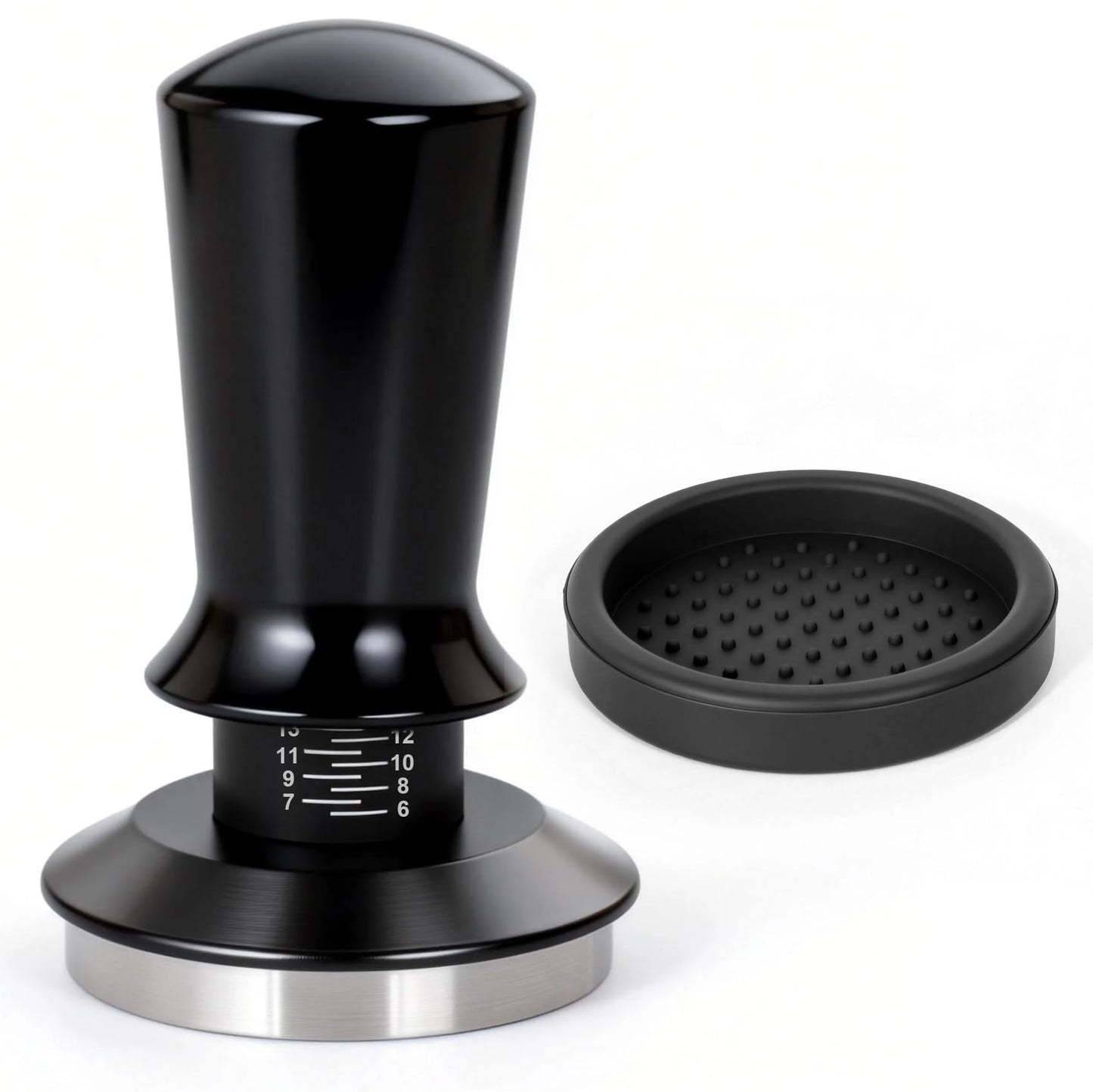 WYLOSUA® Professional 53.3mm Coffee Tamper — Stained aluminum alloy handle 304 Stainless Steel Base, Perfect Weight & Balance for Barista-Level Espresso Tamping | Fits All Standard 54mm Portafilters