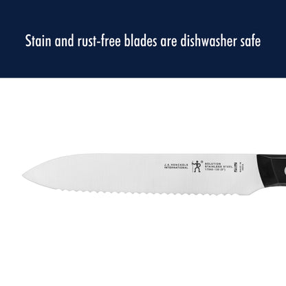 Henckels Solution 5-inch Serrated Utility Knife