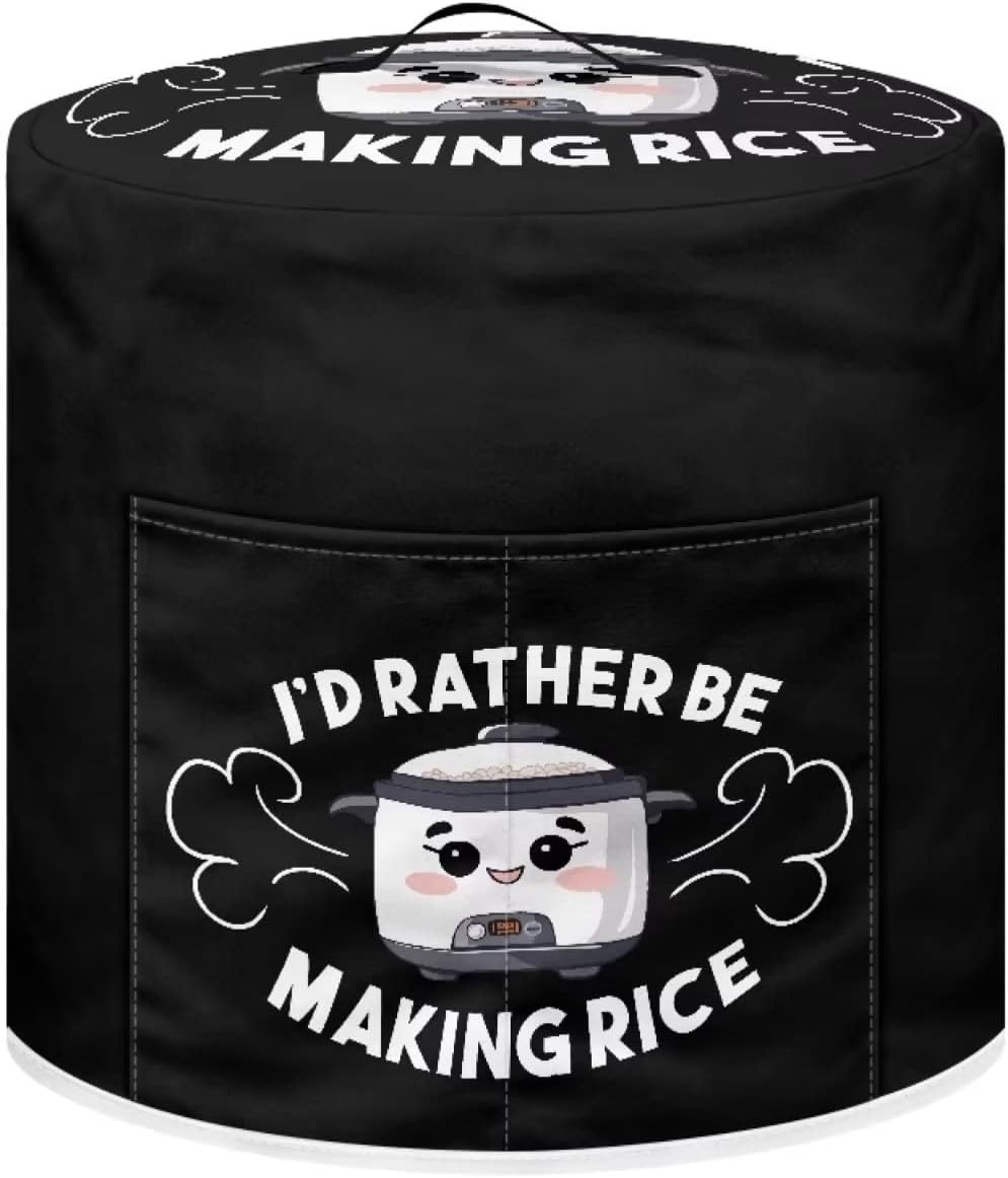 I'd Rather Be Making Rice Pressure Cooker Cover, Round Dust Cover with Funny Designs for Kitchen