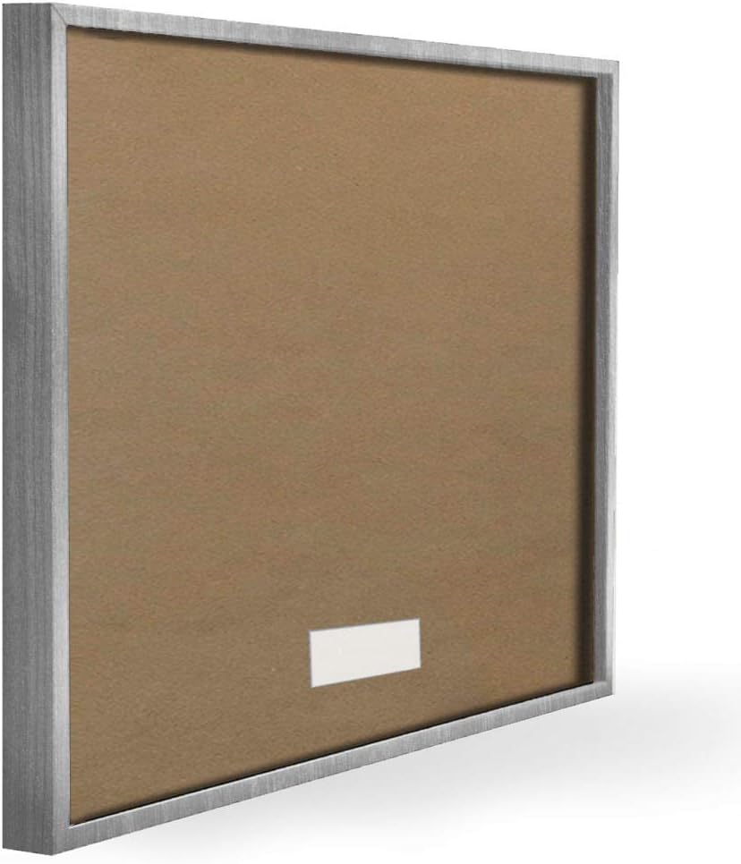 Stupell Industries Abstract House Plants in Glass Painting: Designed by Julia Purinton, 11 x 14, Grey Framed Wall Art