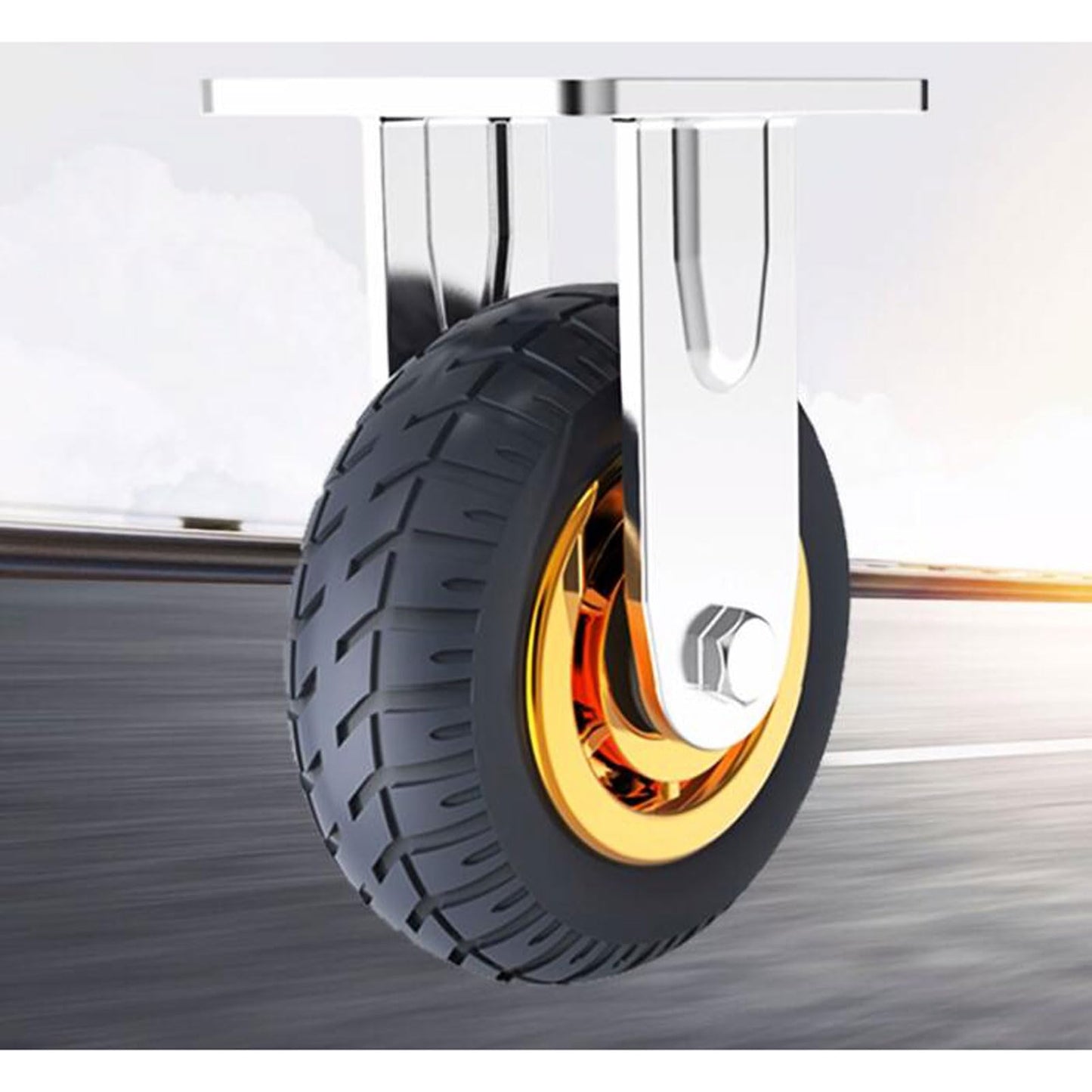 Folding Platform Trucks,Rolling Flatbed Cart Dolly for Easy Transportation Heavy Industrial Platform Hand Trucks, Garage Warehouse Moving Truck,Heavy Duty Platform Trolley with Rubber (Size:110x65cm)