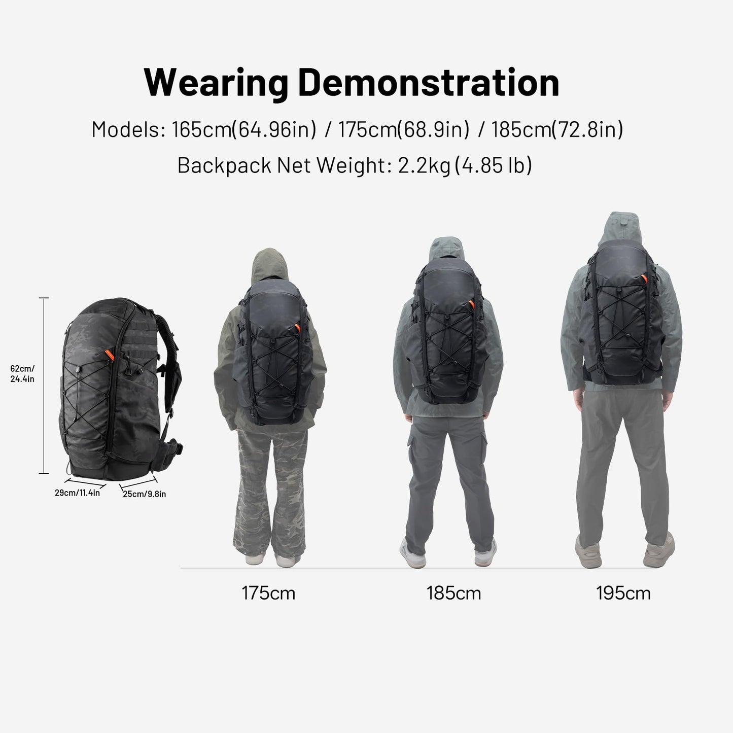 PGYTECH OnePro Super Telephoto Lens Backpack for DSLR and Sony, Nikon, 600/800mm Lens, Professional Photography ST Backpack Canon DSLR with up to 1200 mm, Camera Bag Travel Camera Carrying Case