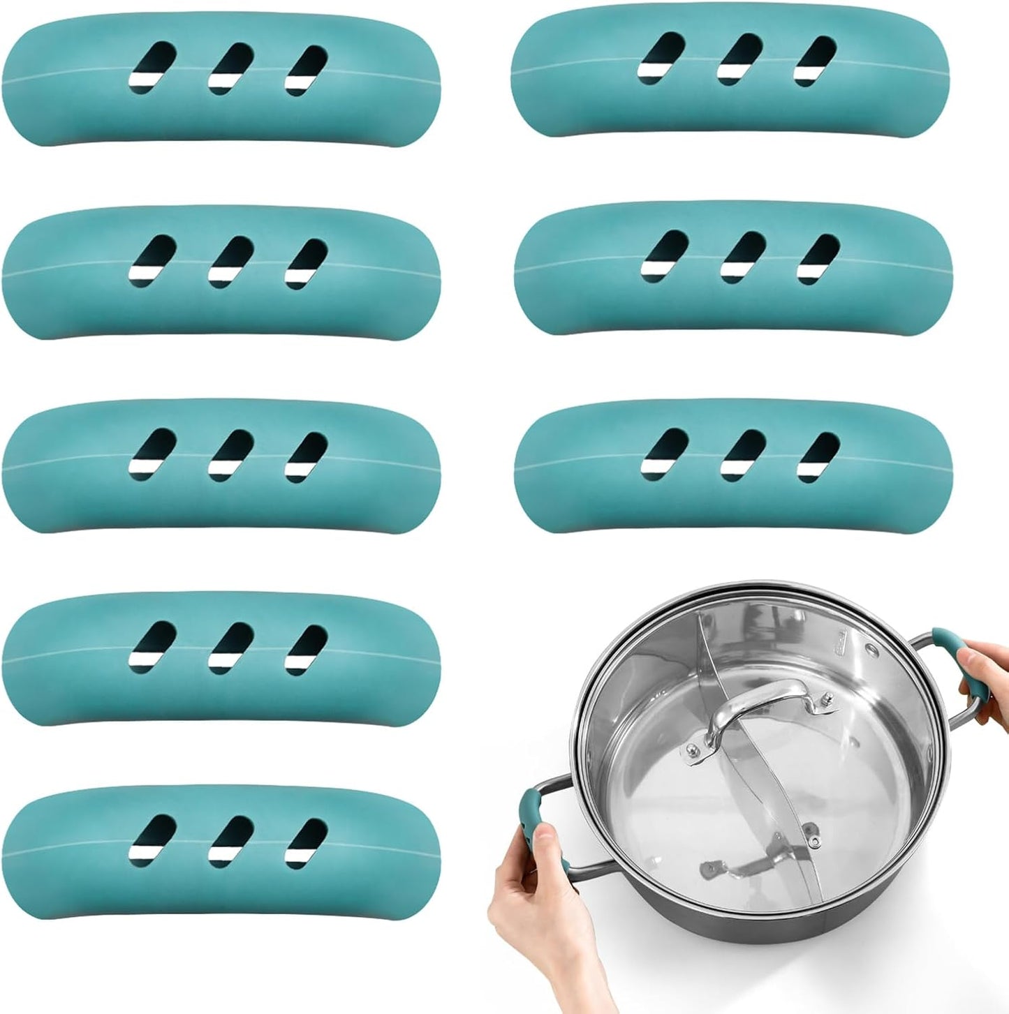 Green Silicone Hot Handle Holder (8)