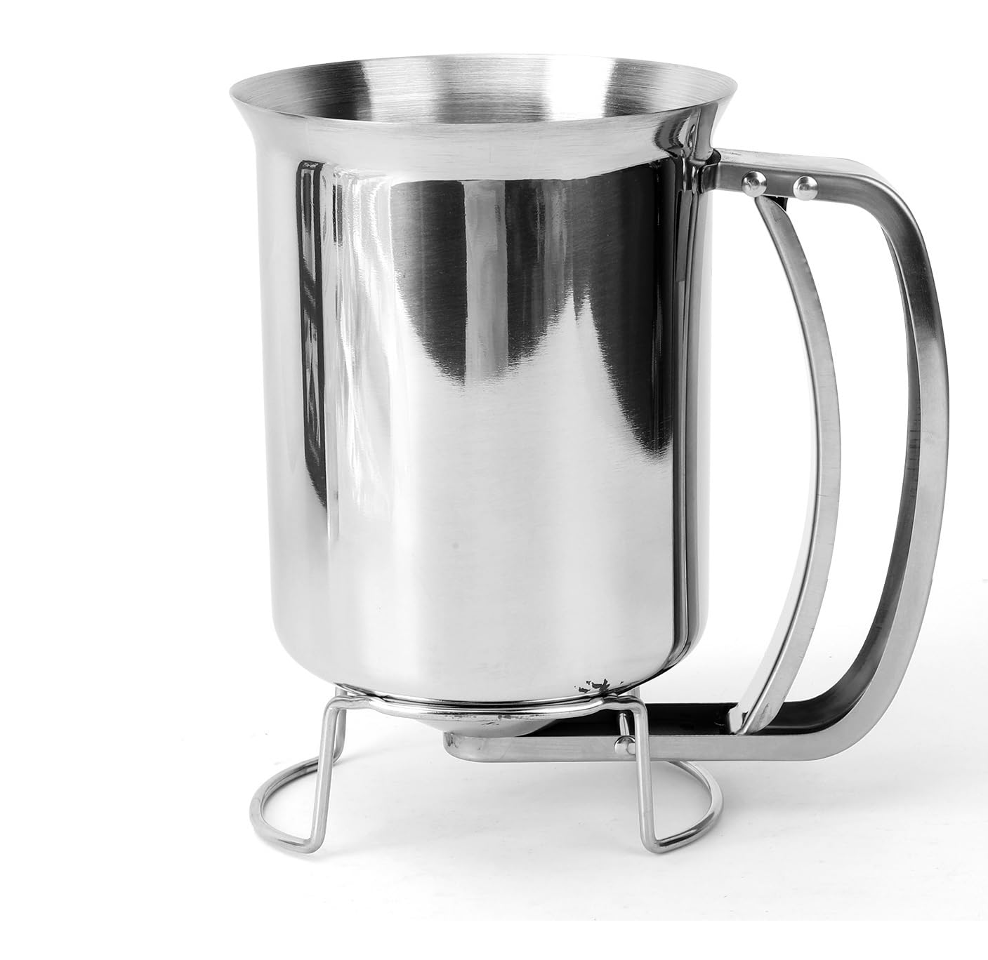 Pancake Dispenser for Batter, Stainless Steel Batter Dispenser, 900ML Funnel Cake Dispenser Batter Pourer for Baking Cupcakes Muffins Crepes Waffles