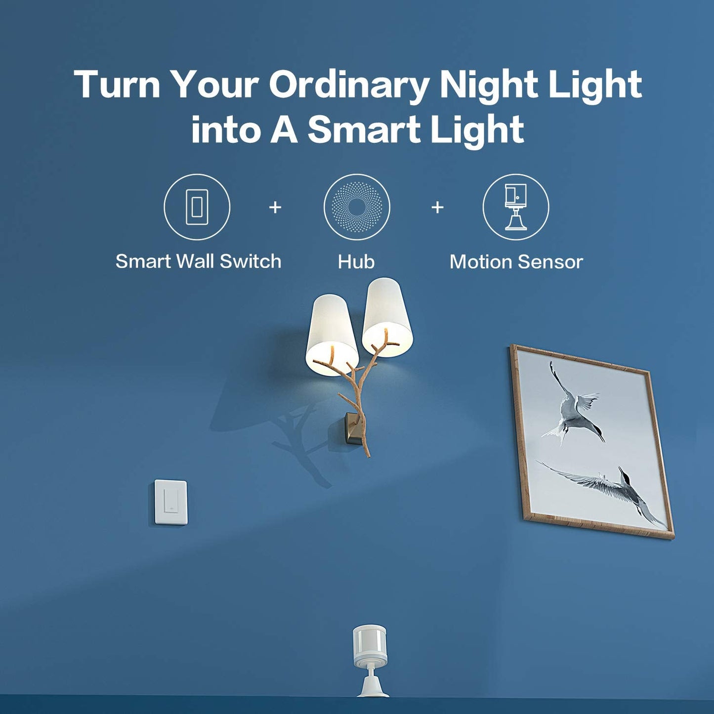 Aqara Smart Light Switch (No Neutral, Double Rocker), Requires AQARA HUB, Zigbee Light Switch, Remote Control and Smart Home Automation, Compatible with HomeKit, Google, Works with Alexa, SmartThings