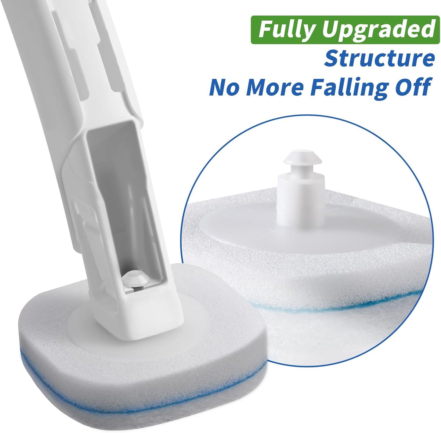 28 Count oshang Toilet Brush Refills, Toilet Refill Pads, Disposable Toilet Brush Heads for Bathroom Cleaning