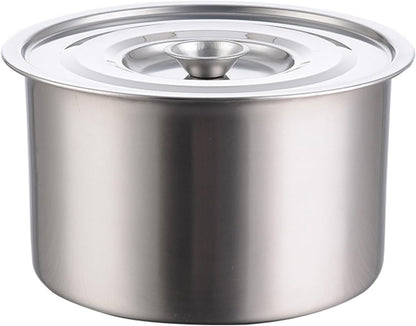Stainless Steel Soup Pot: Stock Pot Sauce Pot Induction Pot with Lid, Healthy Multifunctional Odorless Cooking Pot