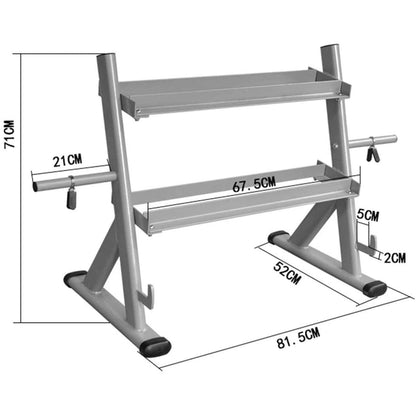 EliteBloom Dumbbell Rack/Home Commercial Fitness Equipment Storage Rack/Fixed Dumbbell Display Rack,Black