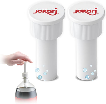 2 2 Pack 1 2 Jokari Fizz Keeper Pump Cap for Liter Soda Bottles Pressurizing Carbonation Saver for Soft Drinks Reusable