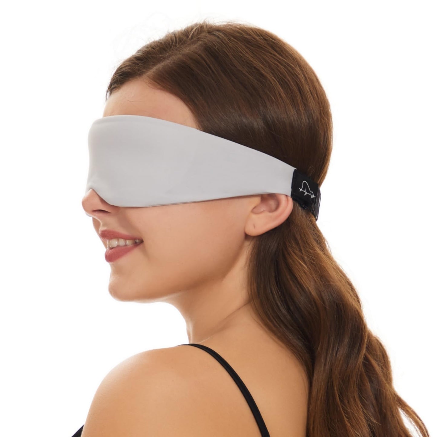 Alaska Bear Sleep Mask for Side Sleepers 2022 Headband Design, Cup-Shaped and Extra-Soft, 100 Blackout Eye Mask Shades Cover for Men and Women Home or Travel, Machine Washable, Black