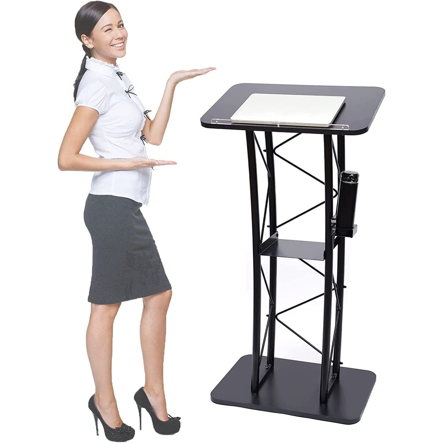 WDZDMYL Curved Podium Suitable for Schools Conference Rooms Stages Churches Classrooms and Various Other Places Indoor Furniture