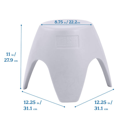 ECR4Kids Ayana Stool Set, Flexible Seating, Light Grey, 2-Pack