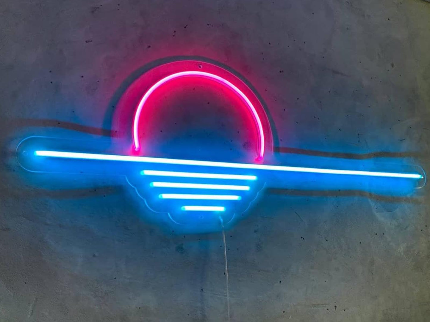 LED Decorative Lights USB Mountains Sunrise Sunset Led Neon Signs Home Decoration Wall Art Holiday Gift Brightness Adjustable 16.5''x11.8''