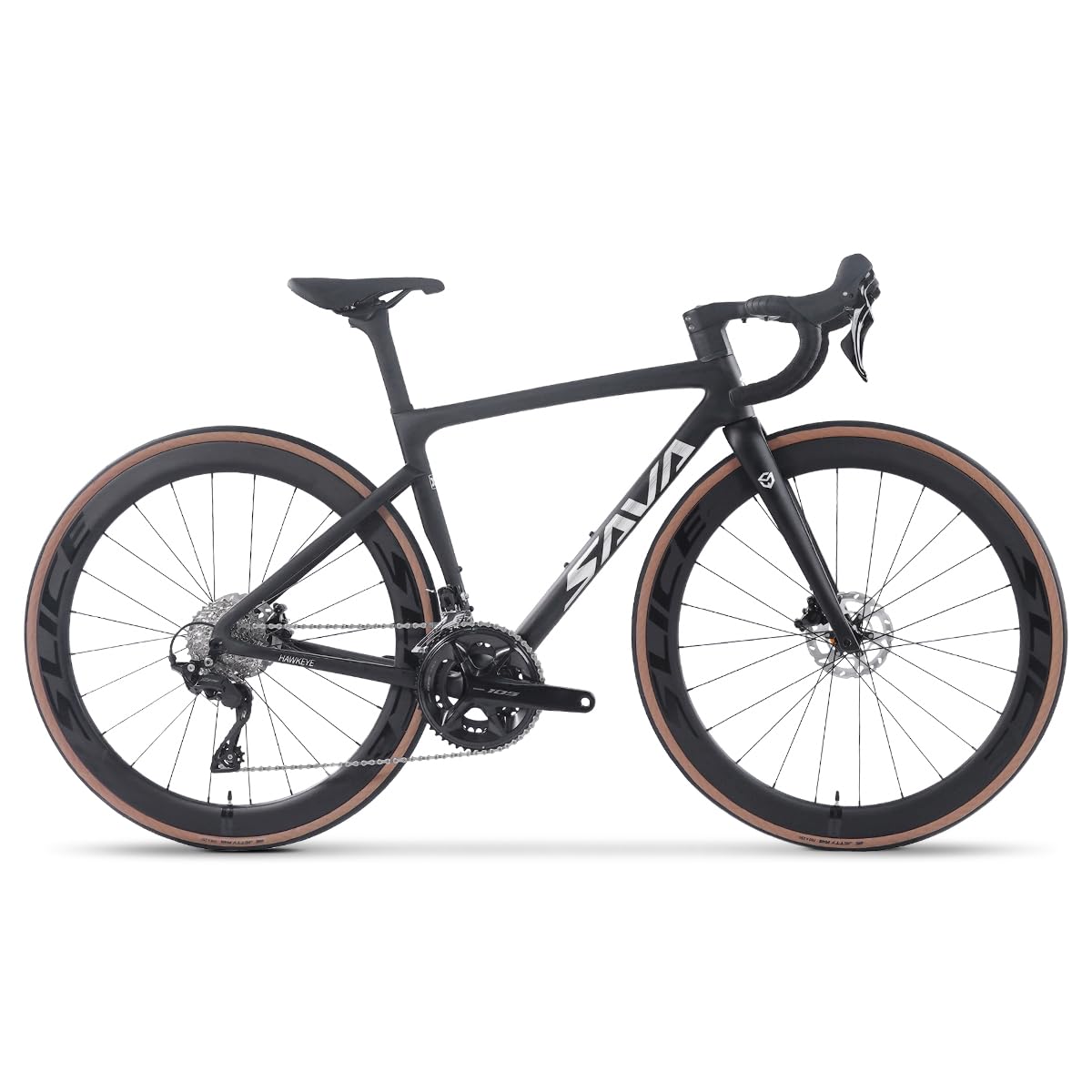 SAVADECK Carbon Road Bike,Lightweight Full Carbon Racing Bicycle with Shimano 105 R7120 24S Shift Groupset and Hydraulic Oil Disc Brake Bike