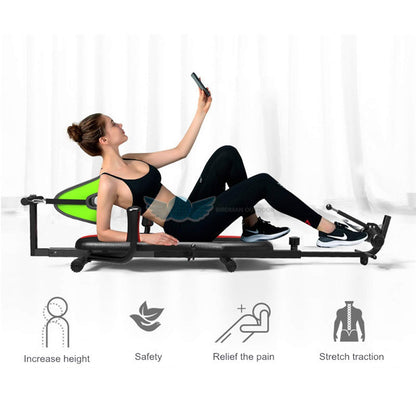 Gravity Heavy Duty Inversion Table, Strength Training Family Gym Inversion Equipment, Adjustable Height - Load 330lb
