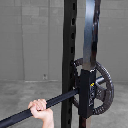 Body-Solid Best Fitness (BFSM250) Smith Machine Without LAT Attachment, Home and Commerciala Gym Strength Training with Safety Bars (Midnight Black)