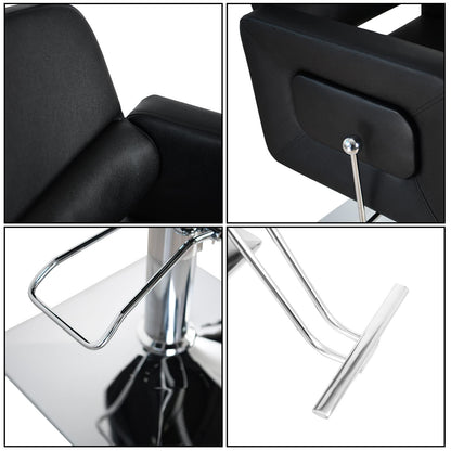 mefeir All Purpose Chair Reclining for Salon, Hydraulic Barber Chair Heavy Duty for Hair Stylist, Adjustable Headrest, 360 Degree Swivel, Styling Hairdressing Beauty Spa Equipment