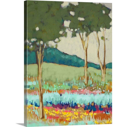 GREATBIGCANVAS Tapestry Trees II Canvas Wall Art Print, Tree Home Decor Artwork, 36"x48"