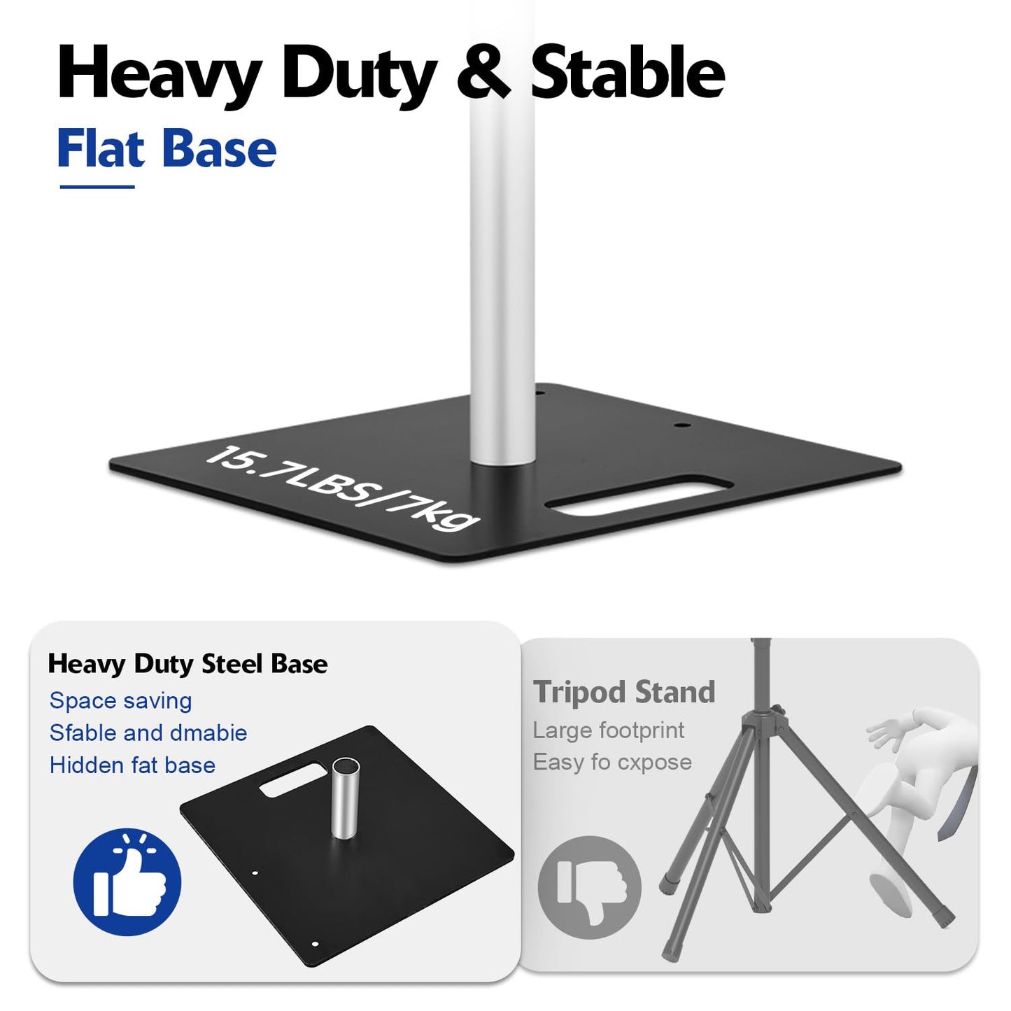 Heics 14x14ft Heavy Duty Backdrop Stand, Pipe and Drape Stand, Balloon Arch Stand, Banner Stand for Wedding Decor, Party Decorations, Baby Shower Backdrop, Sturdy Event Party Supplies