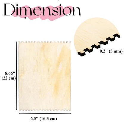 Tosnail 40 Pack 6.5 x 8.66 Inches Beginners Wooden Looms, Notched Weaving Loom for Adults, Darning Beading Boards, Basket Weaving Tools Kit for Crafts Project, Knitting, Sewing, Crochet