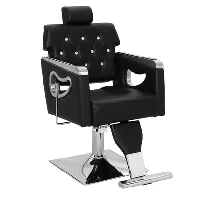 GAOMON Barber Chair, Salon Chairs for Hair Stylist Soft Leather, Hydraulic Pump Adjustable Height, 330 Lbs, 360° Swivel with Lock, for Salon Barbershop Hair Stylist Professional