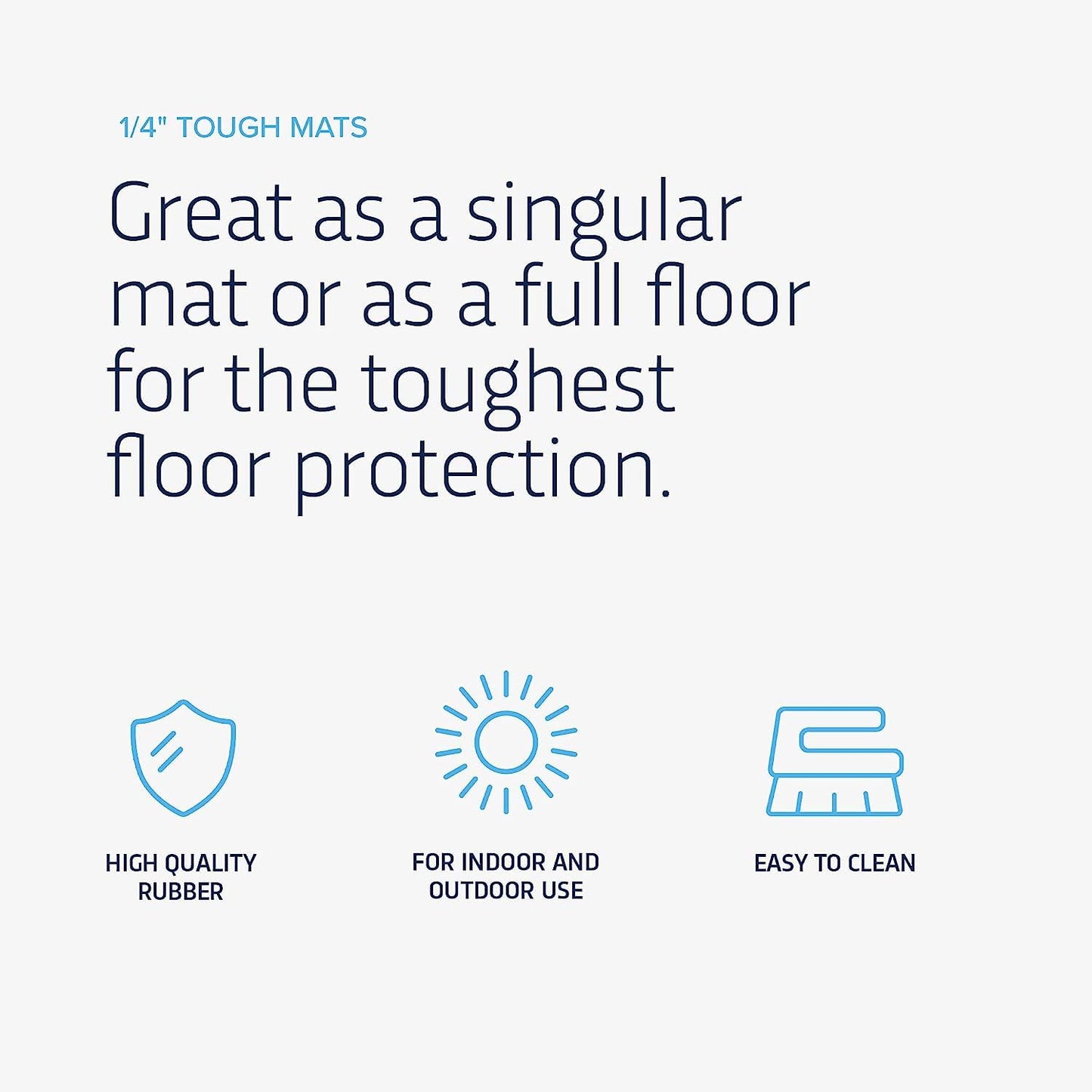 Flooring Inc 1/4" Tough Rubber Flooring Roll | Flexible Recycled Rubber Gym Floor Mats for Home Gym | Heavy Duty Rubber Mat for Home Gyms, Sheds, Horse Stall Mat or Trailer | 5-4’x10’ | Bright Red