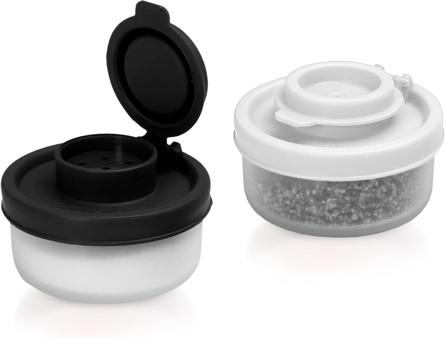 SIGNORA WARE Set 2 Set SIGNORAWARE Salt and Pepper Shakers Moisture Proof of Small Mini Salt Shaker to go Camping