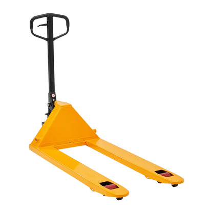 Aeqanta Pallet Jack 6600 lbs Capacity, 27" x 48" Forks, Heavy Duty Manual Pallet Jack Truck with Quiet PU Wheels, for Retail Showrooms, Epoxy Floors & Heavy Manufacturing