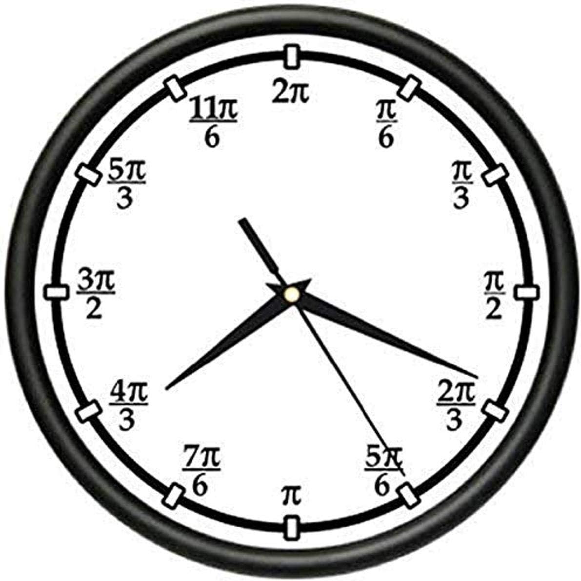 SignMission PI Wall Clock, Teacher Math Professor Classroom Radians
