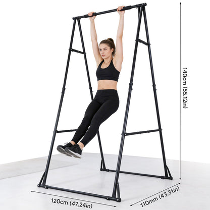 Generic Foldable Pullup Fitness Equipment Adjustable Multifunctional Exercise Rack for Home Gym Strength Training