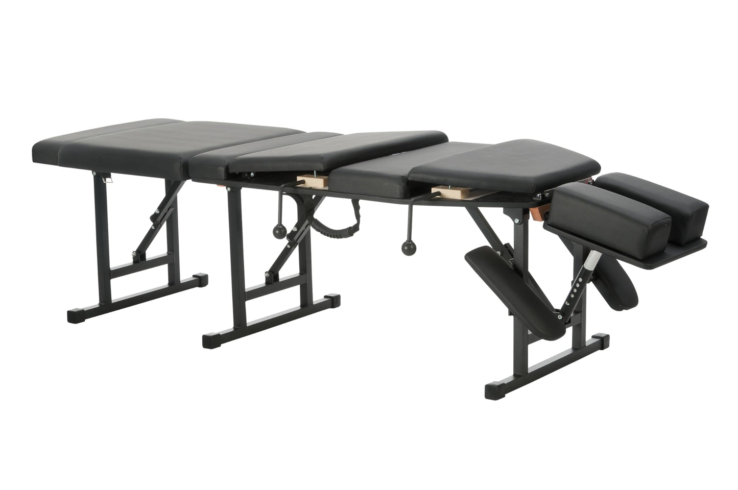 Helsevesen Arena 120 Portable Stationary Chiropractic Table, Thoracic & Pelvic Drops, Foldable Treatment Table with Adjustable Headrest, Height Not Adjustment