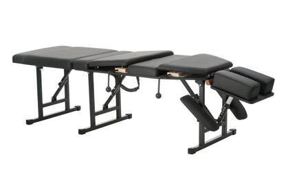 Helsevesen Arena 120 Portable Stationary Chiropractic Table, Thoracic & Pelvic Drops, Foldable Treatment Table with Adjustable Headrest, Height Not Adjustment