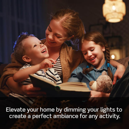 Leviton Decora Smart Dimmer Switch, Wi-Fi 2nd Gen, Neutral Wire Required, Works with Matter, My Leviton, Alexa, Google Assistant, Apple Home/Siri & Wired or Wire-Free 3-Way, D26HD-2RW, White