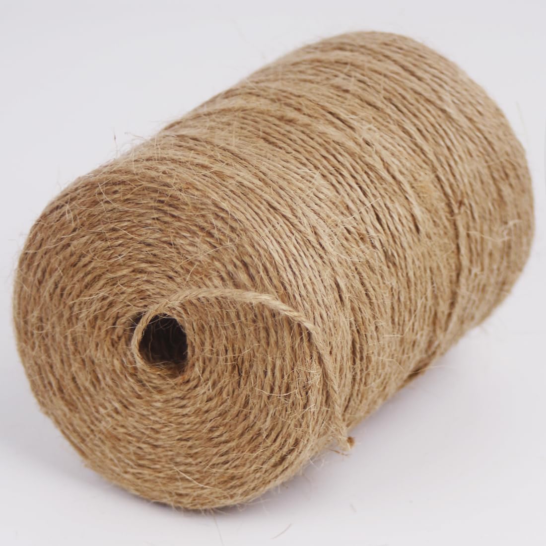 PerkDecor 10Pack 2mm Natural Jute Twine String 8000 Feet Long Twine String for Crafting Gardening Gift Wrapping Macrame DIY Home Decor (Brown-800Feet/Roll)