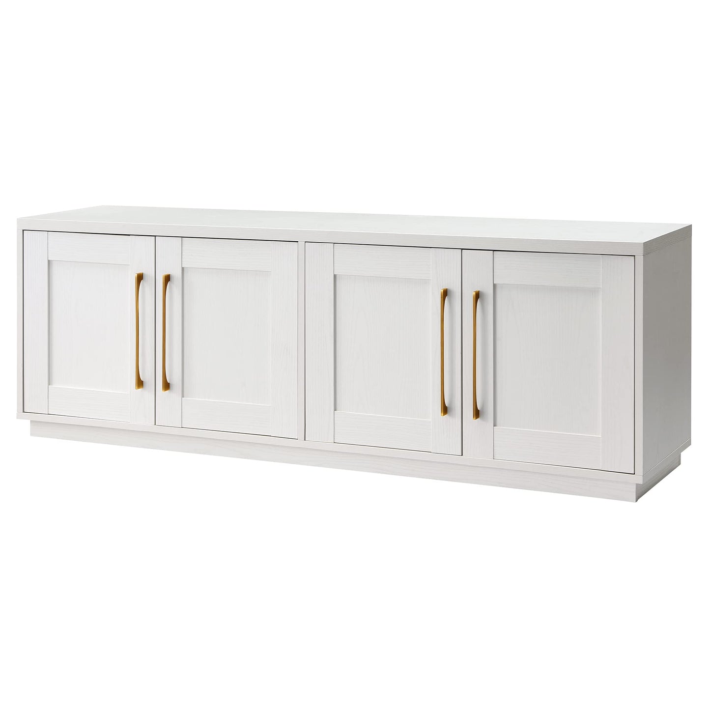 Henn&Hart Tillman Rectangular TV Stand for TV's up to 80" in, 68" Wide, White