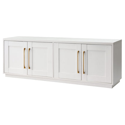 Henn&Hart Tillman Rectangular TV Stand for TV's up to 80" in, 68" Wide, White