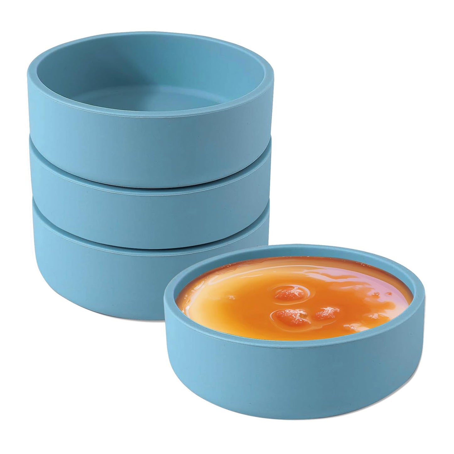 Sekonow 4 Pack Silicone Microwave Egg Cooker Poacher - Nonstick Poached Egg Maker Air Fryer Mold for Breakfast Sandwiches