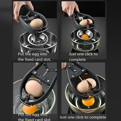 WangCai Stainless Steel Egg Separator Tool – Yolk and White Separator for Fresh Eggs, Baking, Cooking – Easy-to-Use Kitchen Gadget