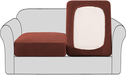 Pets(2 Packs H.VERSAILTEX High Stretch Couch Cushion Covers,Chair Sofa Seat Slipcovers Couch Cushion Cover Stretch