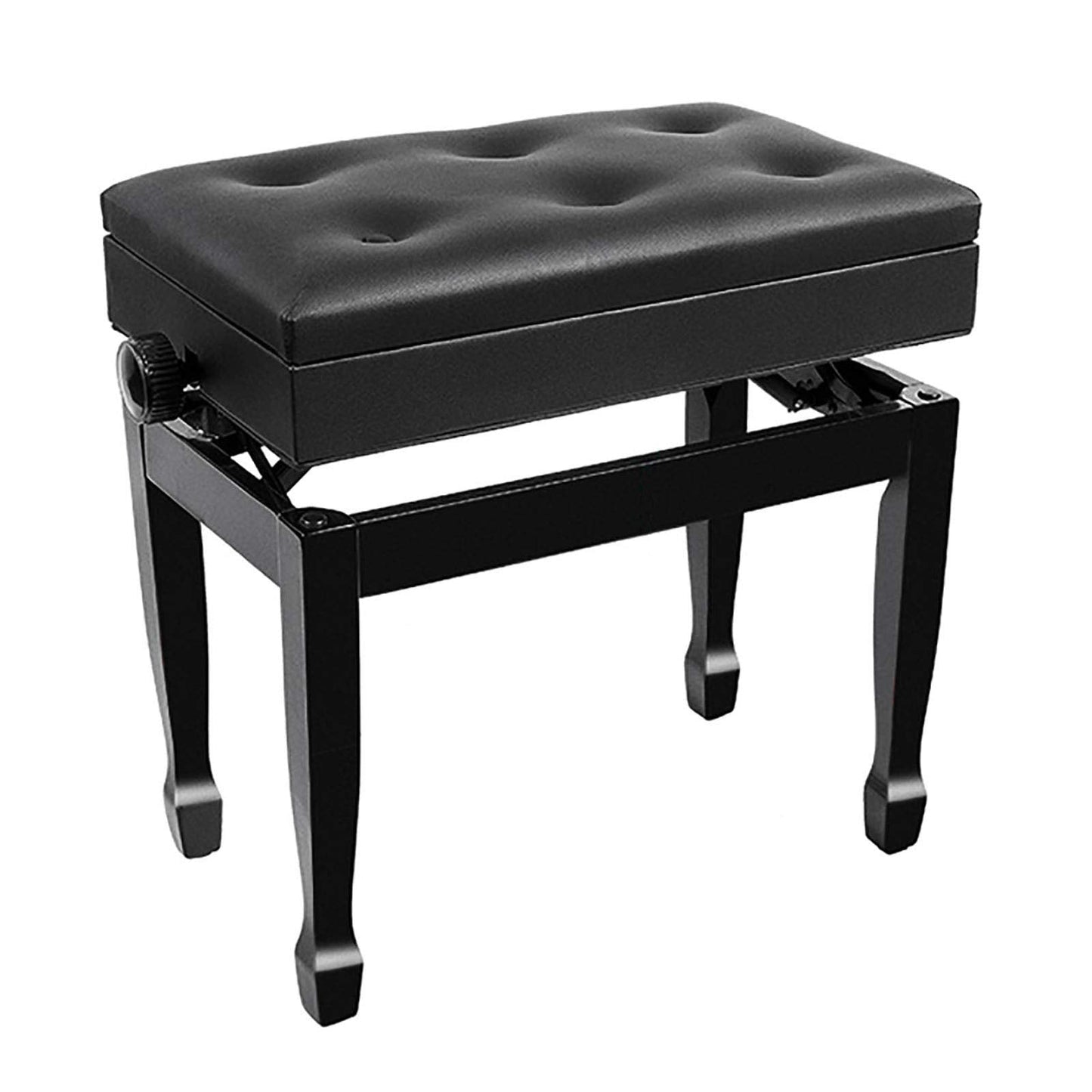 JDXQBLD Luxury Ergonomic Wooden Piano Bench with Soft Leather Seat and Book Storage Compartment Sturdy and Durable Piano Stool
