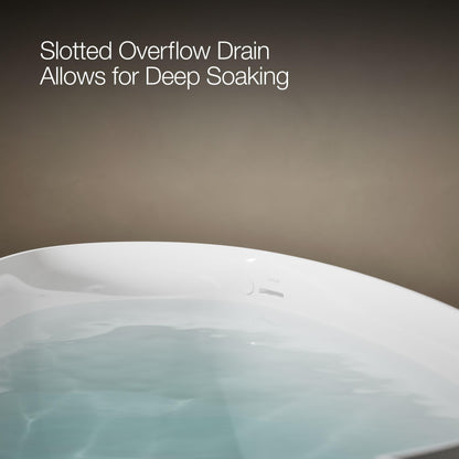 Kohler 8331-0 Veil® 65-3/8" x 36-15/16” freestanding bath, White