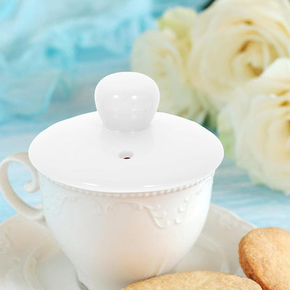 Ceramic Teapot Lids, Kungfu Tea Kettle Replacement Covers, Loose Leaf Pot Top Lids for Kitchen Teapots