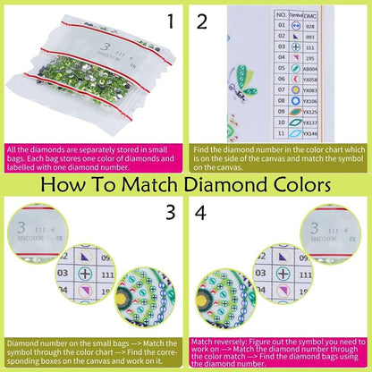 STGLCR DIY Hanging Diamond Art Pendant Painting Kit Colourful Butterfly, Special Crystal Gem Craft Painting Kit Ornament Double Sided Diamond Art Suncatcher Window Hanging Ornament 7.8inch