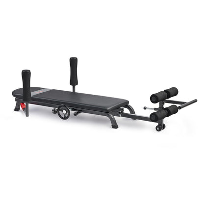 Sunny Health & Fitness No-Hang Inversion Decompression Table for Back Pain Relief, Adjustable Stretch Table, 400 LB Capacity