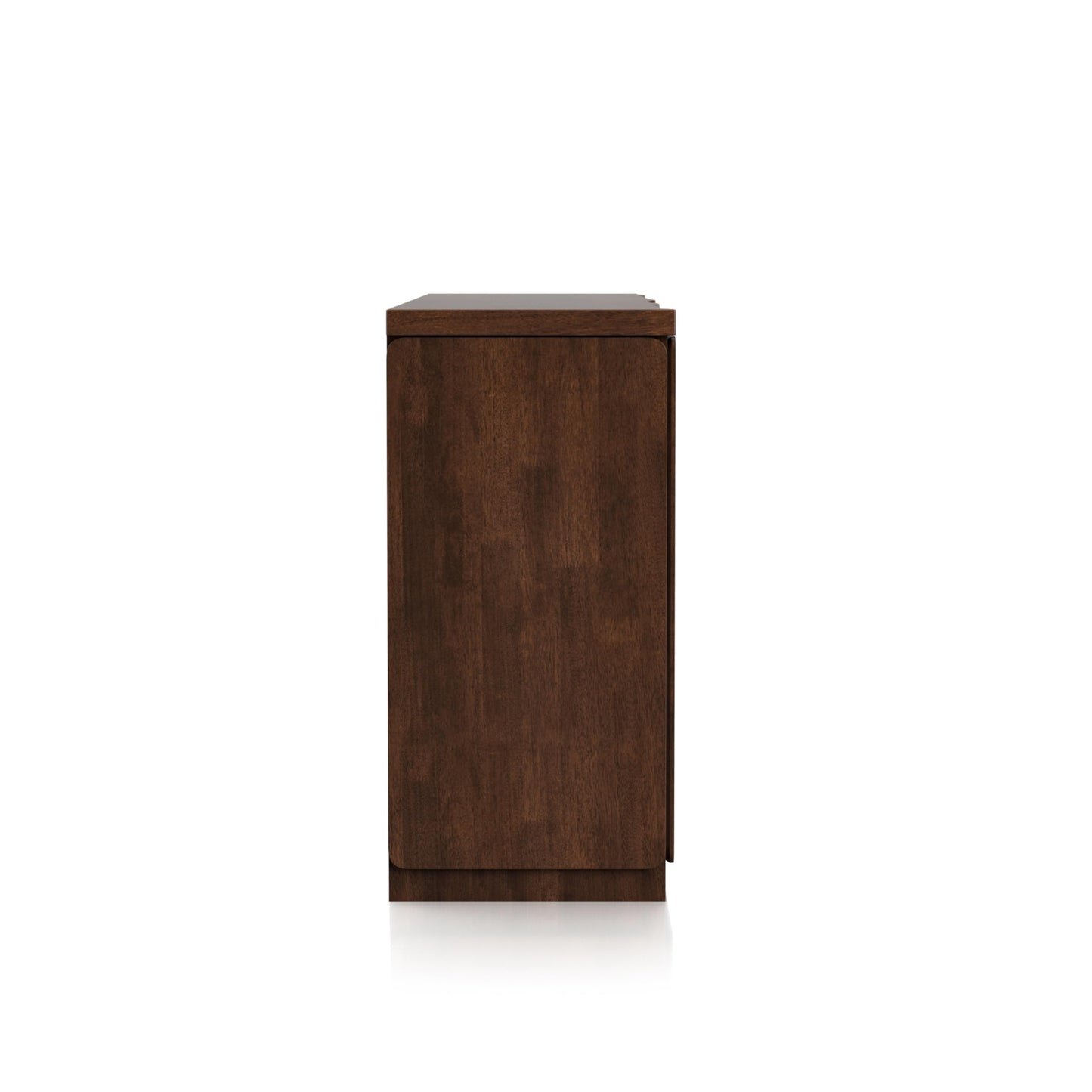 Furniture of America Nazaen II Mid-Century Modern Solid Wood 71-inch Sideboard Buffet Cabinet with Secret Hidden Drawers, Credenzas for Living Room, Dining Room, Office, Rich Walnut